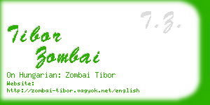 tibor zombai business card